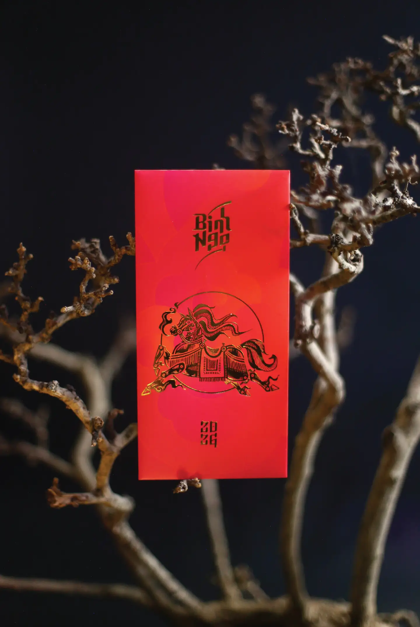 lì xì mã đáo thành công đỏ