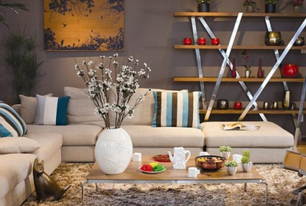 Trang trí nhà tiếp khách ngày tết đẹp không hề khó 4 trang tri phong khach ngay tet